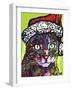 Watchful Cat Christmas Edition-Dean Russo-Framed Giclee Print