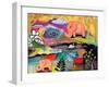 Watchful Eye Elephants-Wyanne-Framed Giclee Print