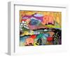 Watchful Eye Elephants-Wyanne-Framed Giclee Print