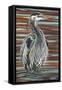 Watchful Heron I-Carolee Vitaletti-Framed Stretched Canvas