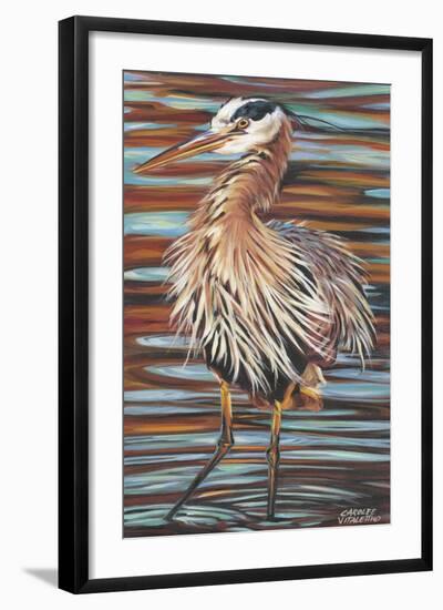 Watchful Heron II-Carolee Vitaletti-Framed Art Print