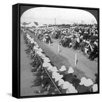 Watching a Football Match Between the Lancashire Fusiliers and Border Regiments, Delhi, 1910s-HD Girdwood-Framed Stretched Canvas