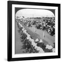 Watching a Football Match Between the Lancashire Fusiliers and Border Regiments, Delhi, 1910s-HD Girdwood-Framed Giclee Print