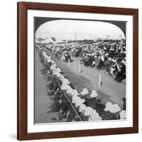 Watching a Football Match Between the Lancashire Fusiliers and Border Regiments, Delhi, 1910s-HD Girdwood-Framed Giclee Print