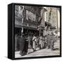 Watching a Free Show on Theatre Street, Looking North to Asakusa Tower, Tokyo, Japan, 1904-Underwood & Underwood-Framed Stretched Canvas