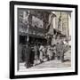 Watching a Free Show on Theatre Street, Looking North to Asakusa Tower, Tokyo, Japan, 1904-Underwood & Underwood-Framed Photographic Print