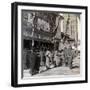 Watching a Free Show on Theatre Street, Looking North to Asakusa Tower, Tokyo, Japan, 1904-Underwood & Underwood-Framed Photographic Print