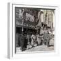 Watching a Free Show on Theatre Street, Looking North to Asakusa Tower, Tokyo, Japan, 1904-Underwood & Underwood-Framed Photographic Print