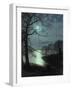 Watching a Moonlit Lake-John Atkinson Grimshaw-Framed Premium Giclee Print