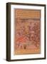 Watching a Reprisal Raid, from the 'Akbarnama', Mughal-null-Framed Giclee Print