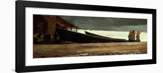 Watching a Storm on the English Coast-Winslow Homer-Framed Giclee Print