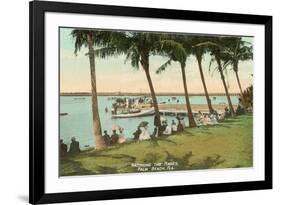 Watching Boat Races, Palm Beach, Florida-null-Framed Premium Giclee Print