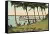 Watching Boat Races, Palm Beach, Florida-null-Framed Stretched Canvas