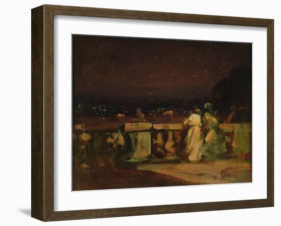 Watching Fireworks at St. Cloud-Louis Charles Auguste Couder-Framed Giclee Print