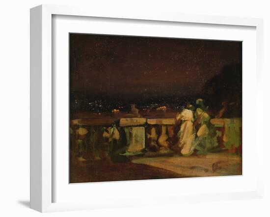 Watching Fireworks at St. Cloud-Louis Charles Auguste Couder-Framed Giclee Print