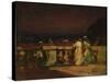 Watching Fireworks at St. Cloud-Louis Charles Auguste Couder-Stretched Canvas