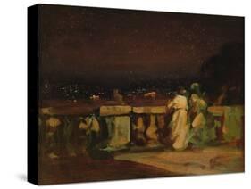 Watching Fireworks at St. Cloud-Louis Charles Auguste Couder-Stretched Canvas