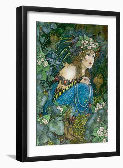 Watching from the Wood-Linda Ravenscroft-Framed Giclee Print