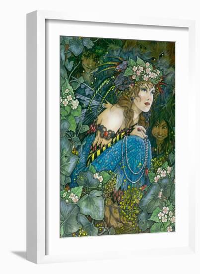 Watching from the Wood-Linda Ravenscroft-Framed Premium Giclee Print