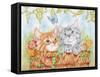 Watching Kittens-Karen Middleton-Framed Stretched Canvas