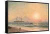 Watching Ships at Sunset-Ivan Konstantinovich Aivazovsky-Framed Stretched Canvas