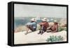 Watching Ships, Gloucester, 1875-Winslow Homer-Framed Stretched Canvas