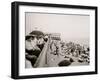 Watching the Bathers, Asbury Park, N.J.-null-Framed Photo