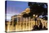 Watching the Bellagio Fountains at Dusk, the Strip, Las Vegas, Nevada, Usa-Eleanor Scriven-Stretched Canvas