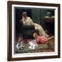 Watching the Child Play, 1909-Charles Courtney Curran-Framed Giclee Print