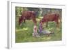 Watching the Cows-Theodore Robinson-Framed Giclee Print