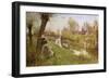 Watching the Ducks, 1890-Thomas James Lloyd-Framed Giclee Print