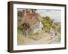 Watching the Ducks (Pencil and W/C on Paper)-William Stephen Coleman-Framed Giclee Print