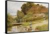 Watching the Ducks-Arthur Claude Strachan-Framed Stretched Canvas