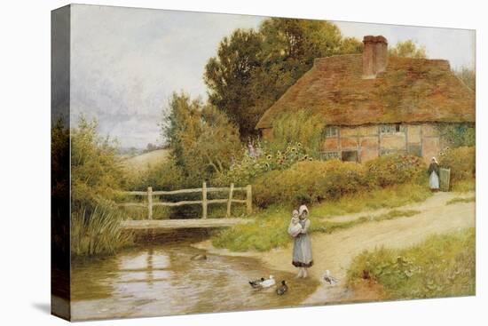 Watching the Ducks-Arthur Claude Strachan-Stretched Canvas