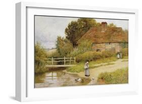 Watching the Ducks-Arthur Claude Strachan-Framed Premium Giclee Print