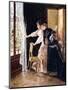 Watching the Fiance Pass By, 1886-Alfred Emile Léopold Stevens-Mounted Giclee Print