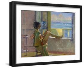 Watching the Regatta-Bob Brown-Framed Giclee Print