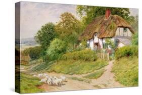 Watching the Sheep-Arthur Claude Strachan-Stretched Canvas