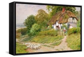 Watching the Sheep-Arthur Claude Strachan-Framed Stretched Canvas