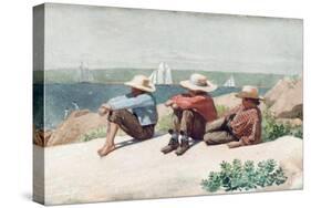 Watching the Ships, Gloucester, 1875-Winslow Homer-Stretched Canvas