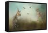 Watching the Waxwings-Jai Johnson-Framed Stretched Canvas