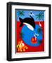 Watching the whales play with the blondes, 2001,(oil on linen)-Cristina Rodriguez-Framed Premium Giclee Print