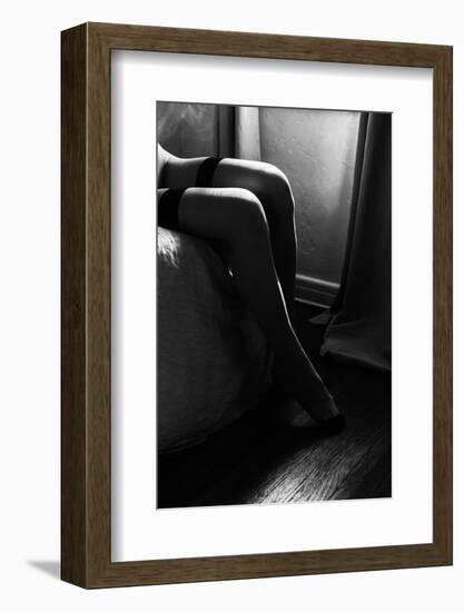 Watching You-Bw-Sebastian Black-Framed Photo