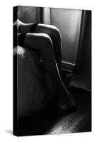 Watching You-Bw-Sebastian Black-Stretched Canvas