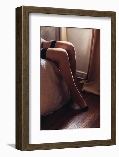 Watching You-Sebastian Black-Framed Photo