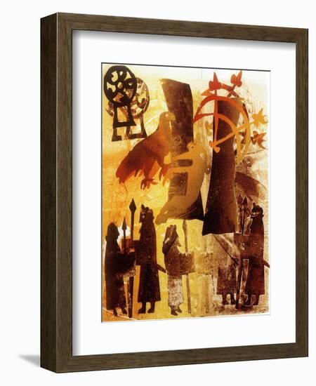 Watchstone and Symbols-Gloria Wallington-Framed Giclee Print