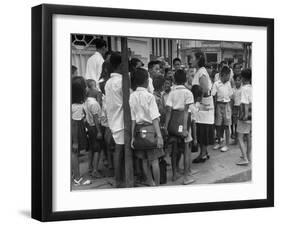 "Watchtower", Being Distributed in Streets of Bangkok-null-Framed Photographic Print