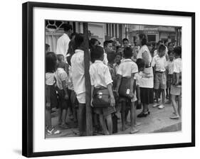 "Watchtower", Being Distributed in Streets of Bangkok-null-Framed Photographic Print