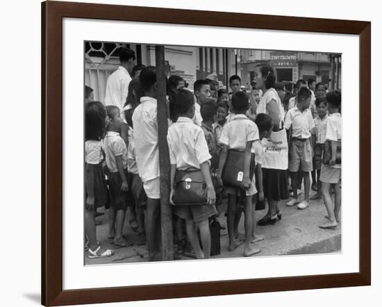 "Watchtower", Being Distributed in Streets of Bangkok-null-Framed Photographic Print