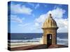 Watchtower, Fort San Felipe Del Morro, San Juan, Puerto Rico, USA, Caribbean-Miva Stock-Stretched Canvas